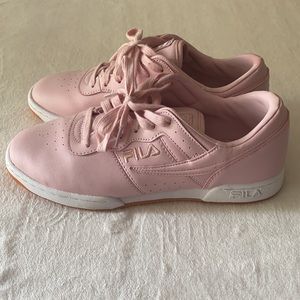 Women’s Pink Fila Sneakers Size 10